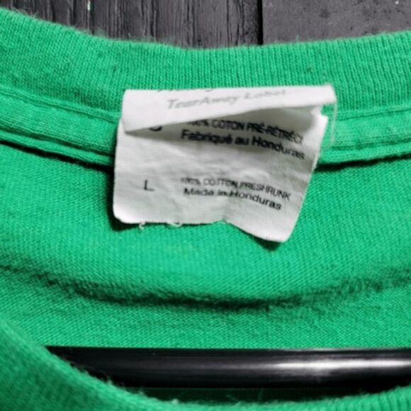 Christmas Cat "Cheers" T-Shirt SZ L #130‎ - Picture 2 of 3